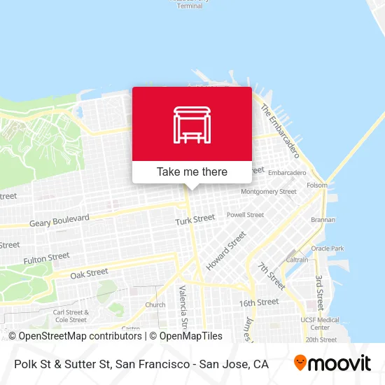 Mapa de Polk St & Sutter St
