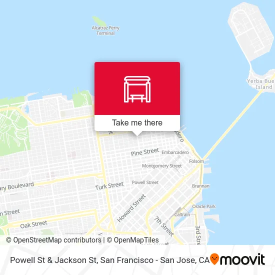 Powell St & Jackson St map