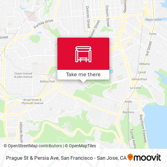 Prague St & Persia Ave map