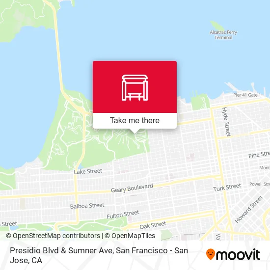 Presidio Blvd & Sumner Ave map