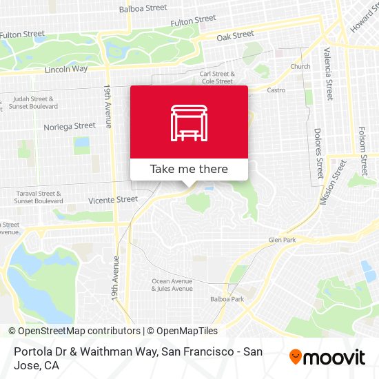 Portola Dr & Waithman Way map