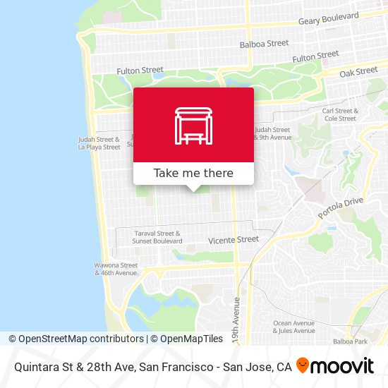 Quintara St & 28th Ave map