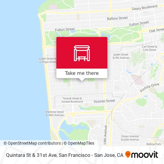 Quintara St & 31st Ave map
