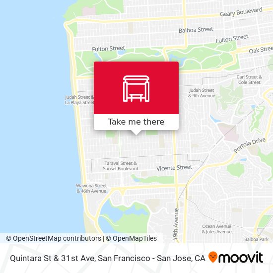Quintara St & 31st Ave map