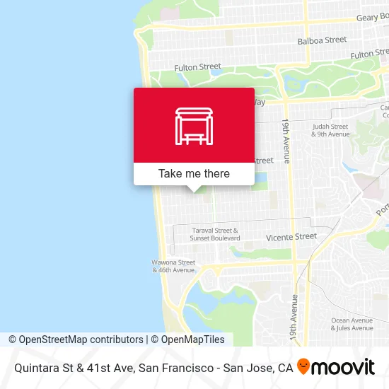 Quintara St & 41st Ave map