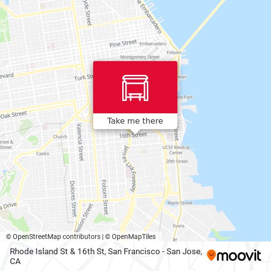 Rhode Island St & 16th St map