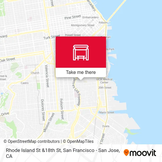Rhode Island St &18th St map
