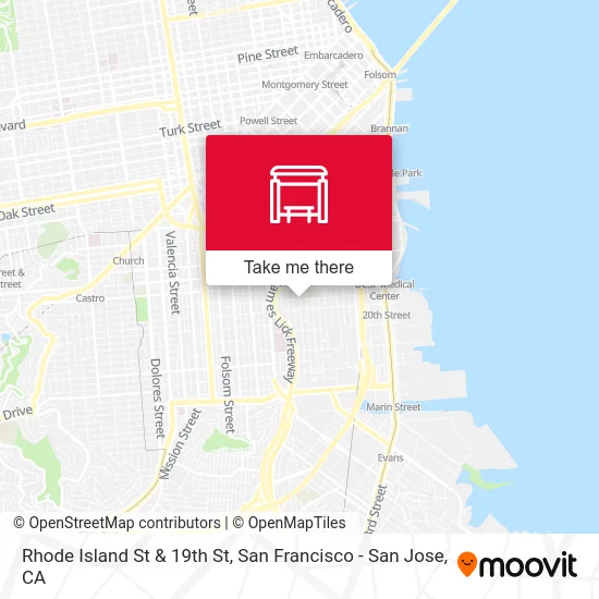 Rhode Island St & 19th St map