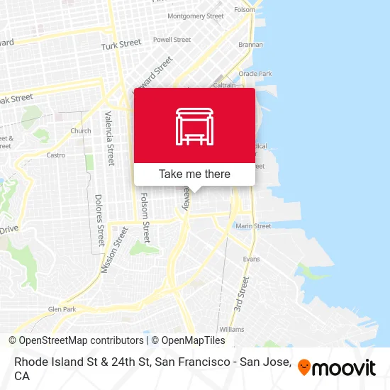 Rhode Island St & 24th St map