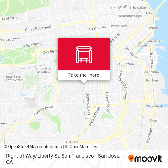 Right of Way/Liberty St map