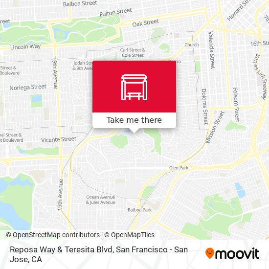 Reposa Way & Teresita Blvd map