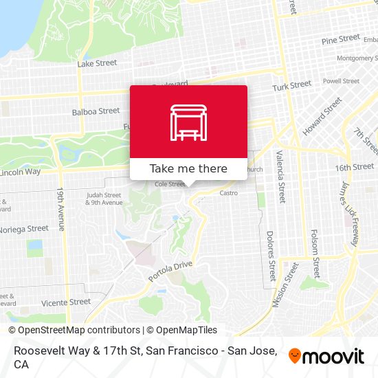 Roosevelt Way & 17th St map