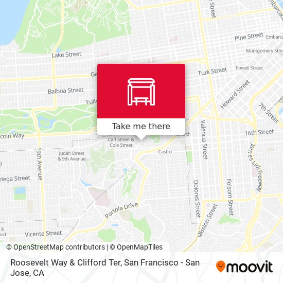 Mapa de Roosevelt Way & Clifford Ter