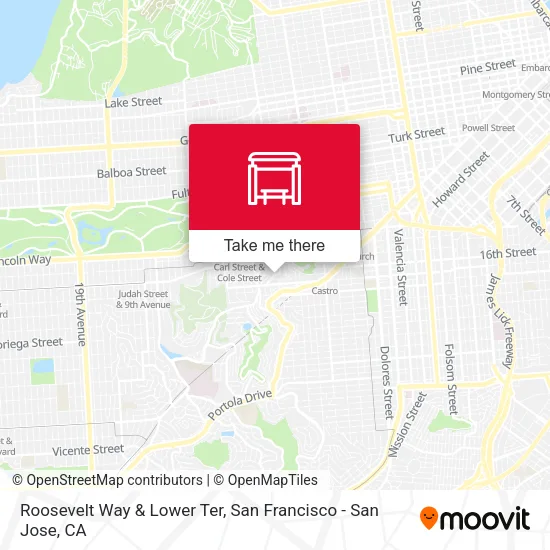 Roosevelt Way & Lower Ter map