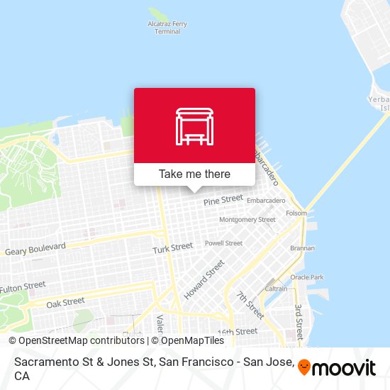 Sacramento St & Jones St map