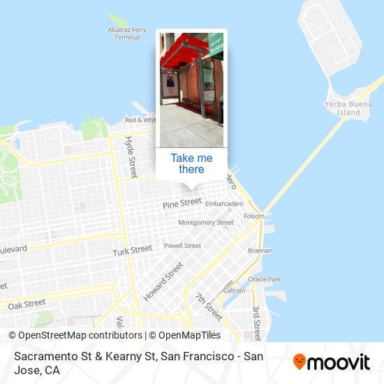 Sacramento St & Kearny St map