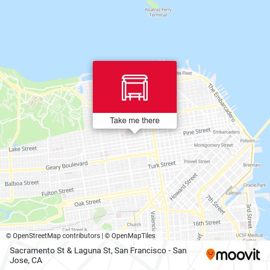 Mapa de Sacramento St & Laguna St