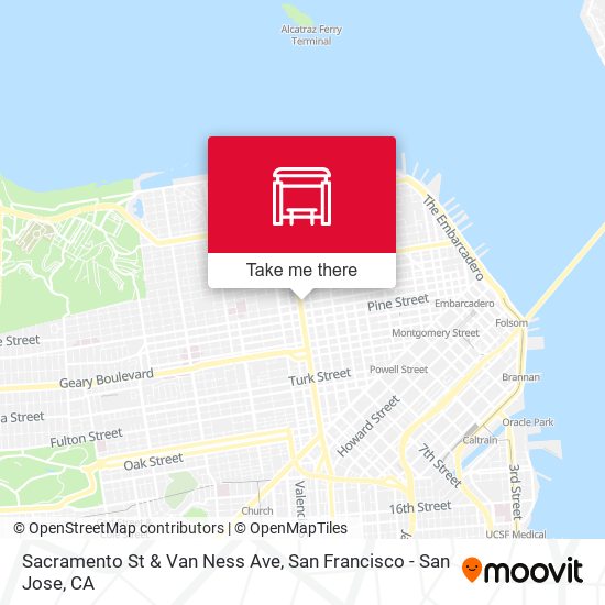 Mapa de Sacramento St & Van Ness Ave