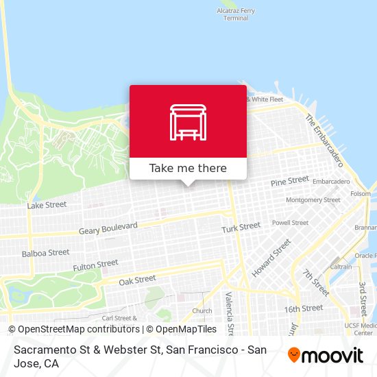 Mapa de Sacramento St & Webster St