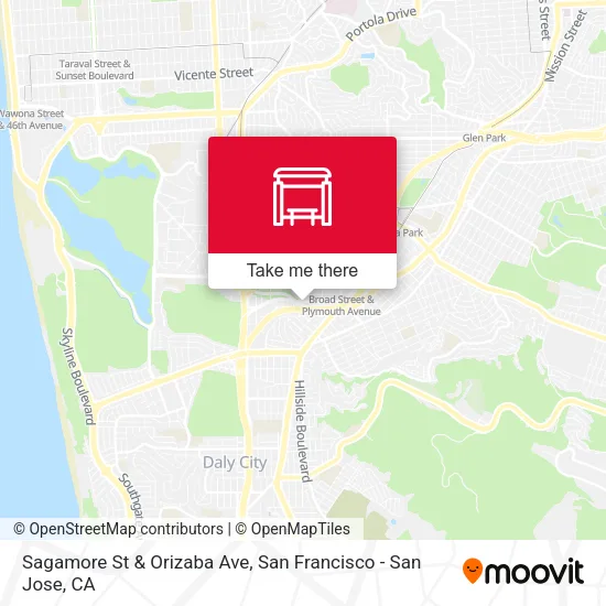 Mapa de Sagamore St & Orizaba Ave