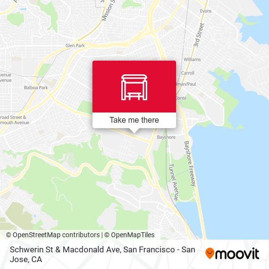 Schwerin St & Macdonald Ave map