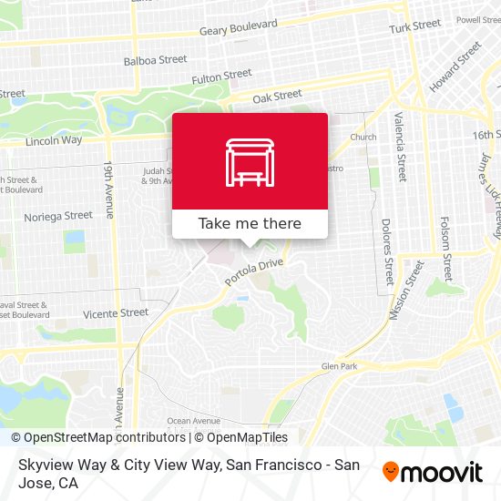 Skyview Way & City View Way map