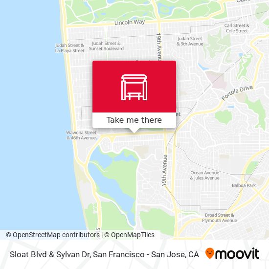 Mapa de Sloat Blvd & Sylvan Dr