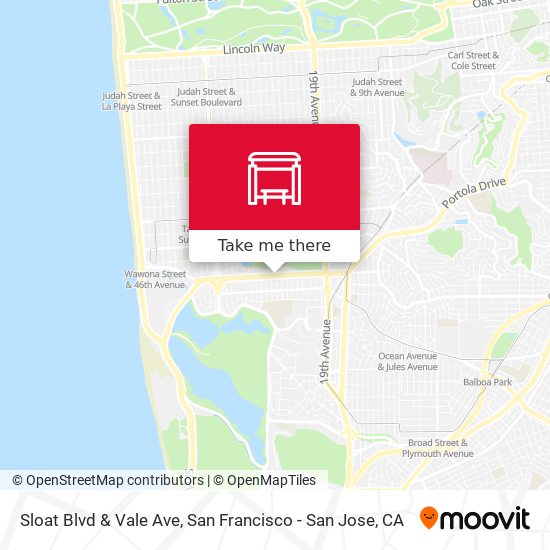 Mapa de Sloat Blvd & Vale Ave