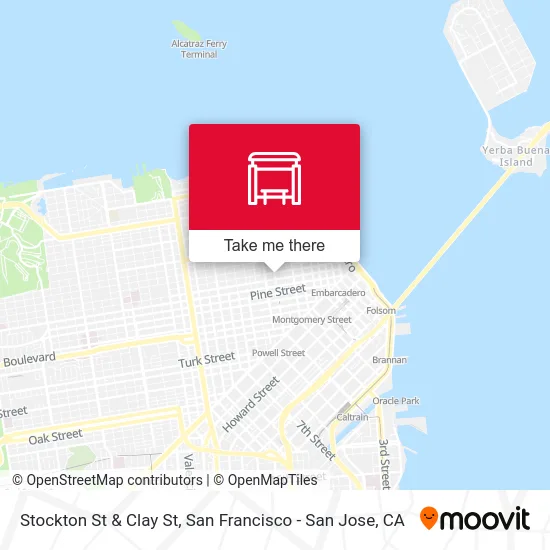 Stockton St & Clay St map