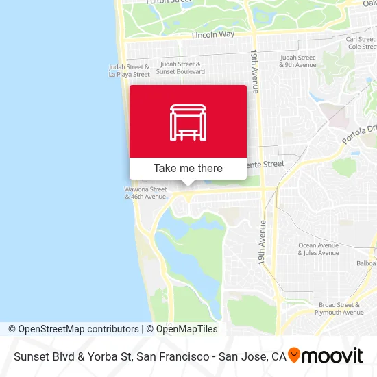 Sunset Blvd & Yorba St map
