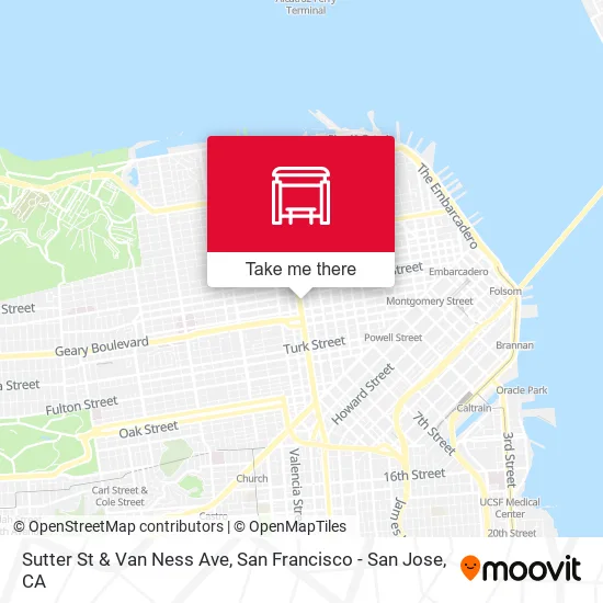 Mapa de Sutter St & Van Ness Ave