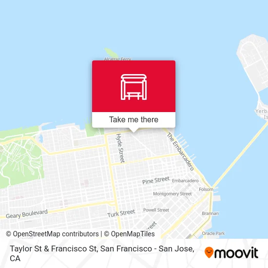 Taylor St & Francisco St map