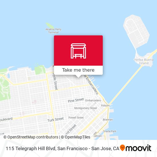 Mapa de 115 Telegraph Hill Blvd