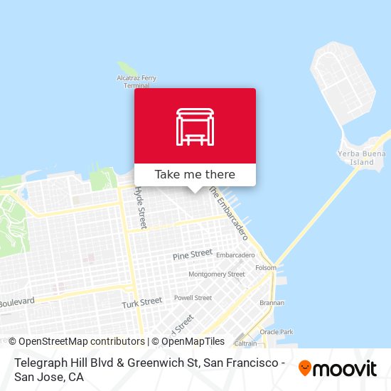 Telegraph Hill Blvd & Greenwich St map