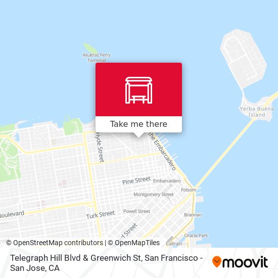 Mapa de Telegraph Hill Blvd & Greenwich St