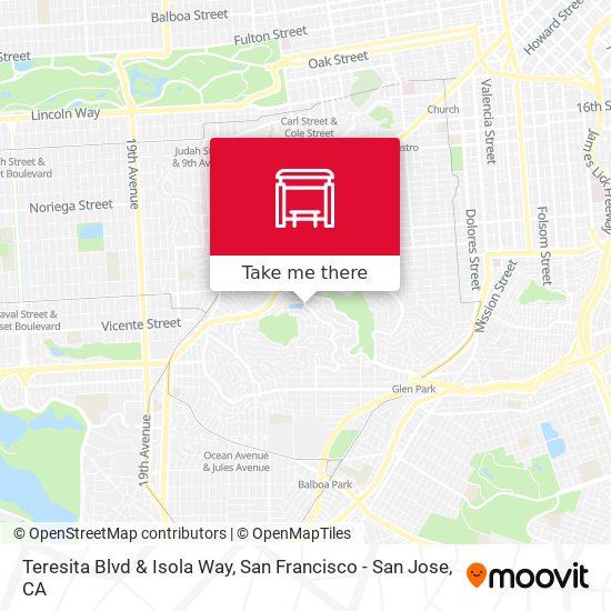 Teresita Blvd & Isola Way map