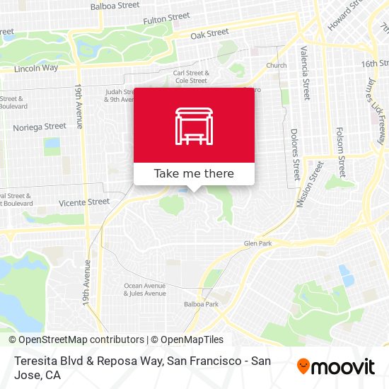 Teresita Blvd & Reposa Way map