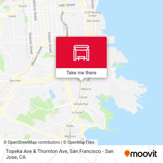 Mapa de Topeka Ave & Thornton Ave