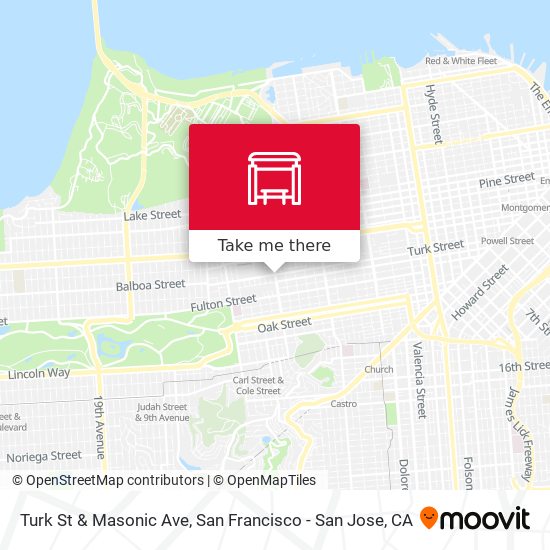 Mapa de Turk St & Masonic Ave