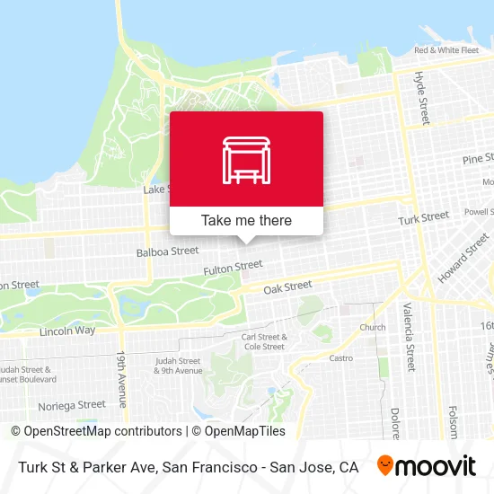 Mapa de Turk St & Parker Ave