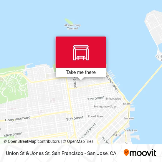 Union St & Jones St map
