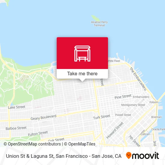 Union St & Laguna St map