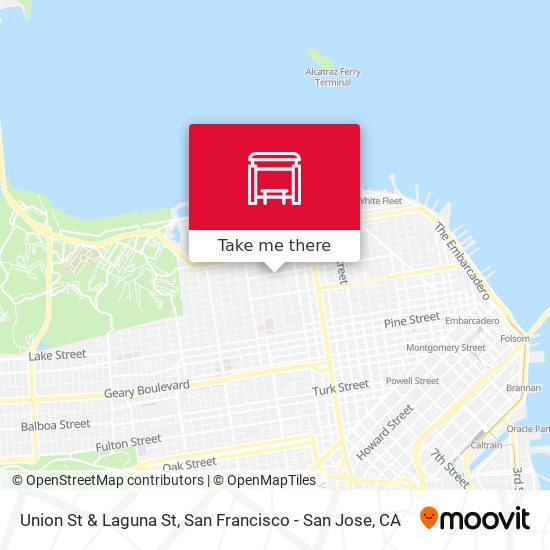 Mapa de Union St & Laguna St