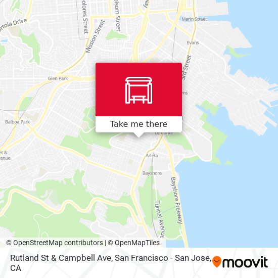 Rutland St & Campbell Ave map