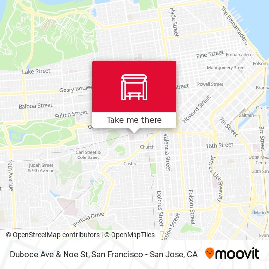 Mapa de Duboce Ave & Noe St