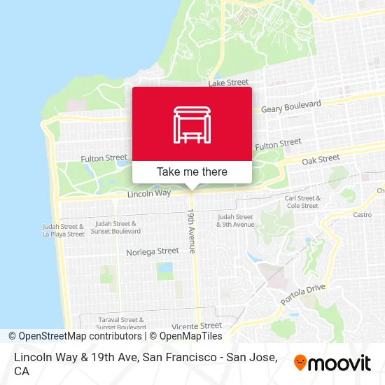 Lincoln Way & 19th Ave map