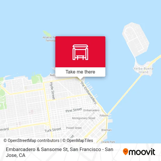 Embarcadero & Sansome St map