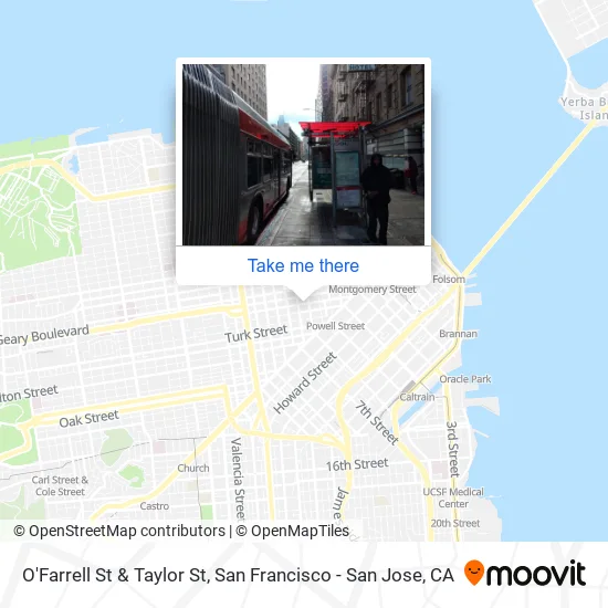 Mapa de O'Farrell St & Taylor St