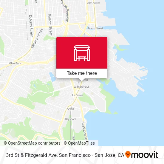 3rd St & Fitzgerald Ave map
