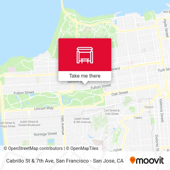 Mapa de Cabrillo St & 7th Ave